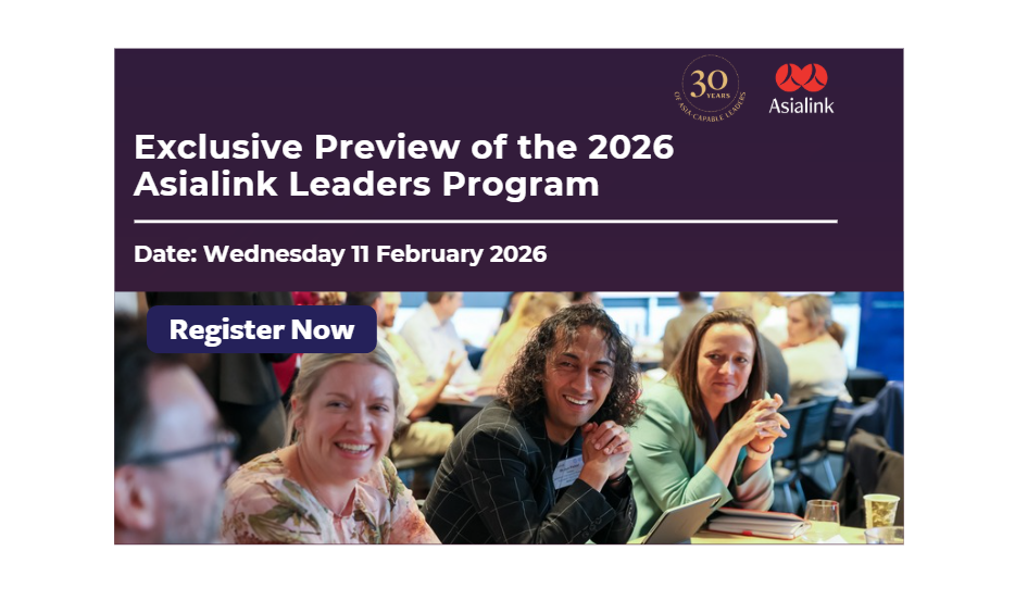 Exclusive Preview of the 2026 Asialink Leaders Program image